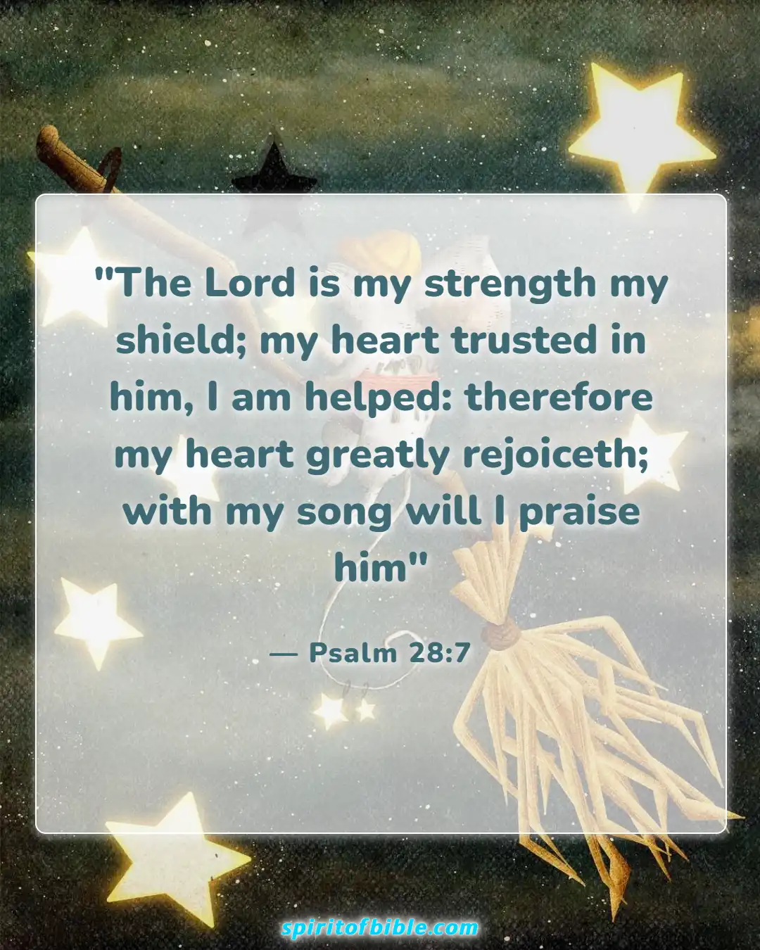 Bible Verses for Encouraging Your Spouse (Psalm 28:7)