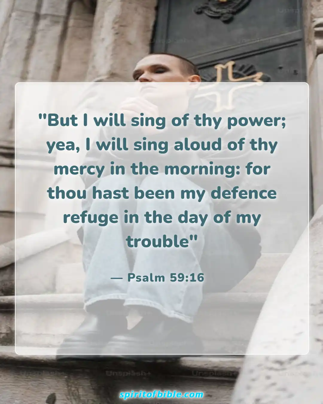 Bible Verses About Good Morning (Psalm 59:16)