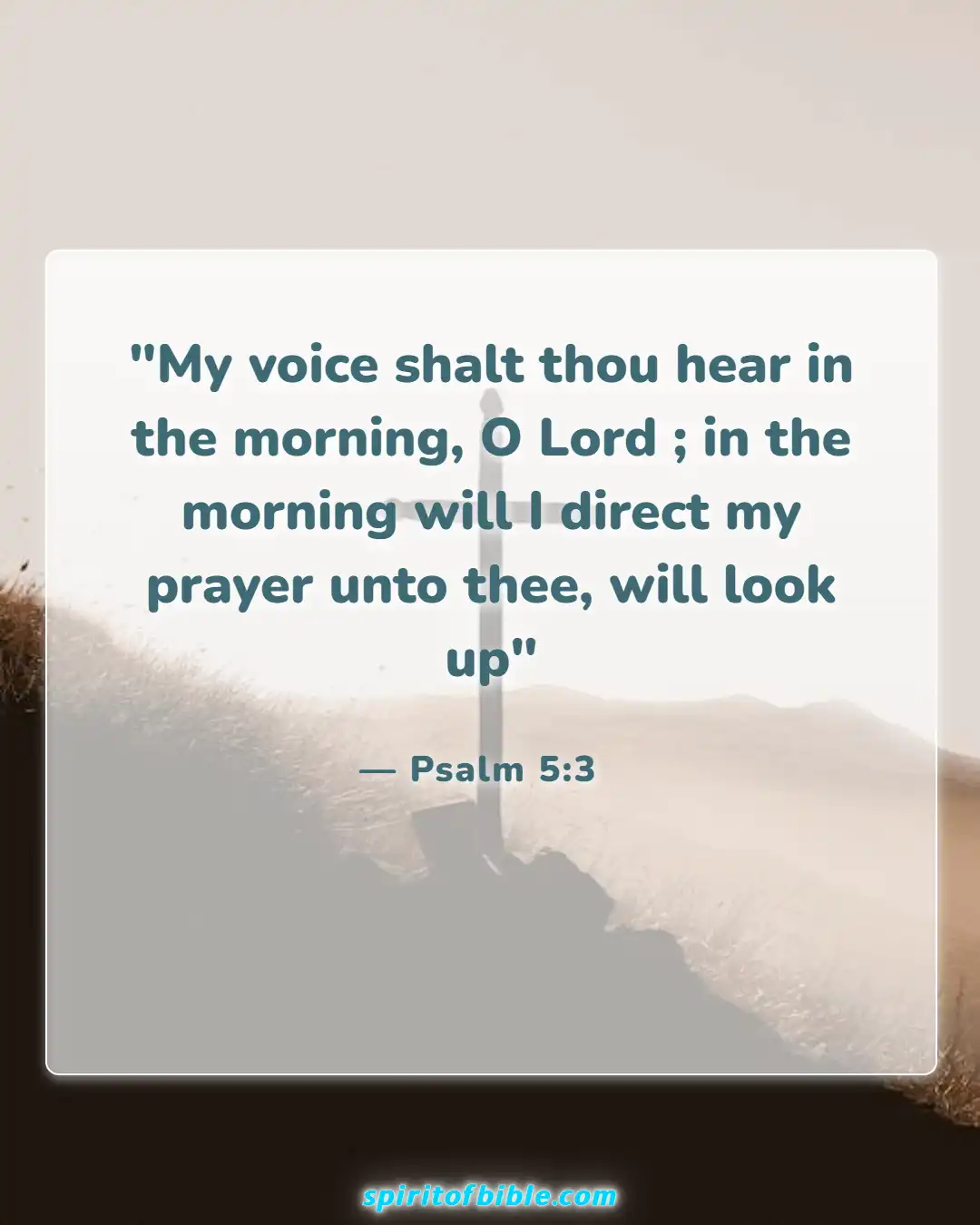 Bible Verses About Good Morning (Psalm 5:3)