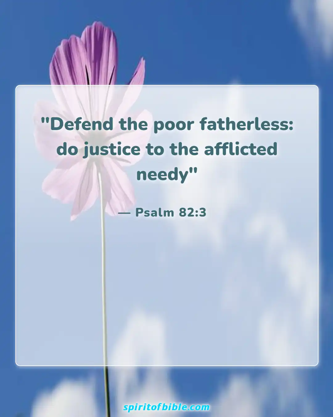 Bible Verses About Helping The Poor (Psalm 82:3)