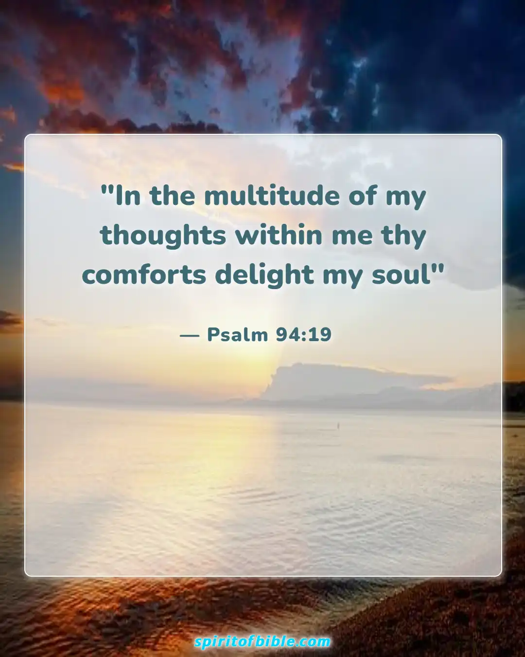 Bible Verses About Positive Thinking (Psalm 94:19)