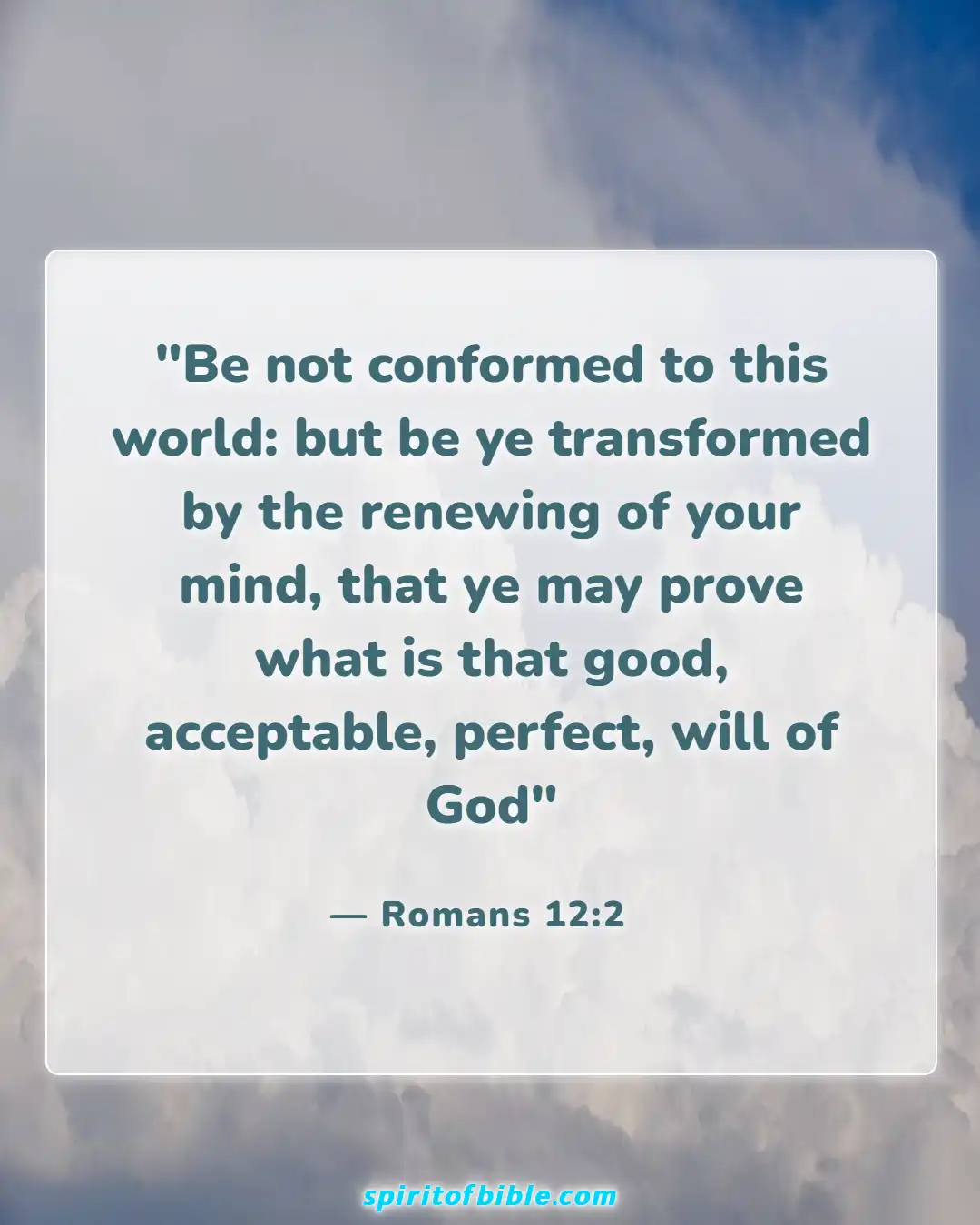 Bible Verses About Life Changing (Romans 12:2)