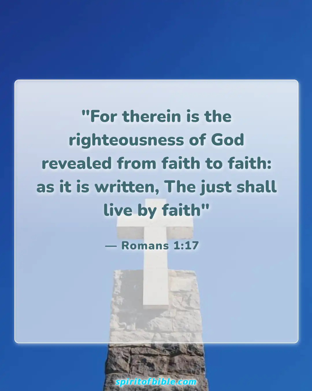 Bible Verses About Real Christian (Romans 1:17)