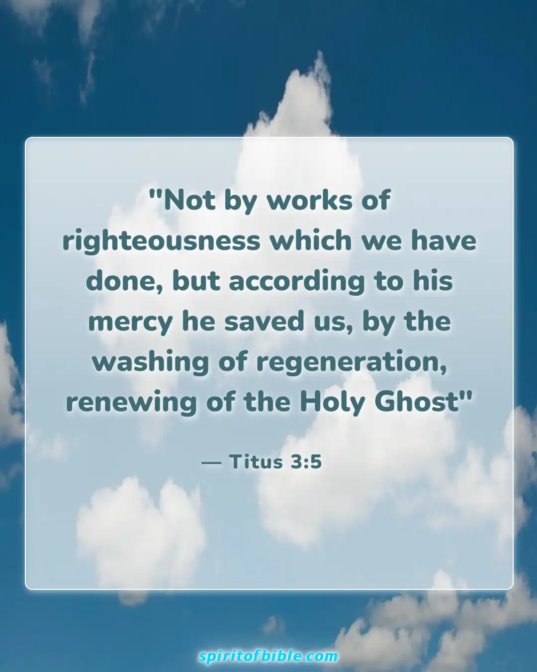 Bible Verses About Life Changing (Titus 3:5)