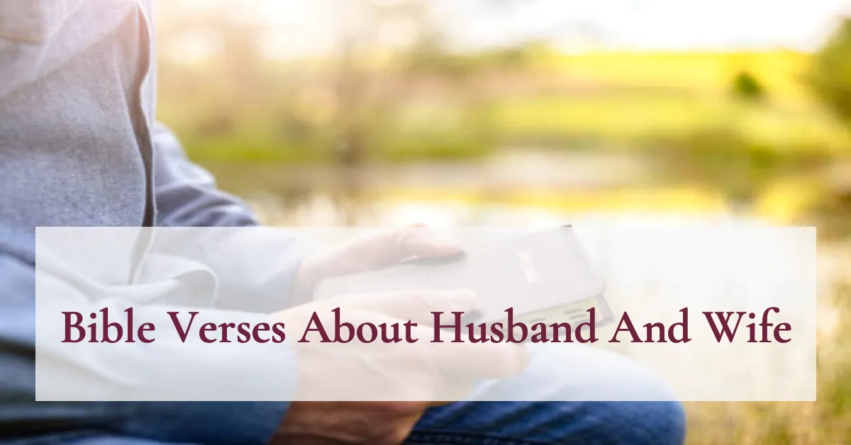 Bible Verses About Husband And Wife